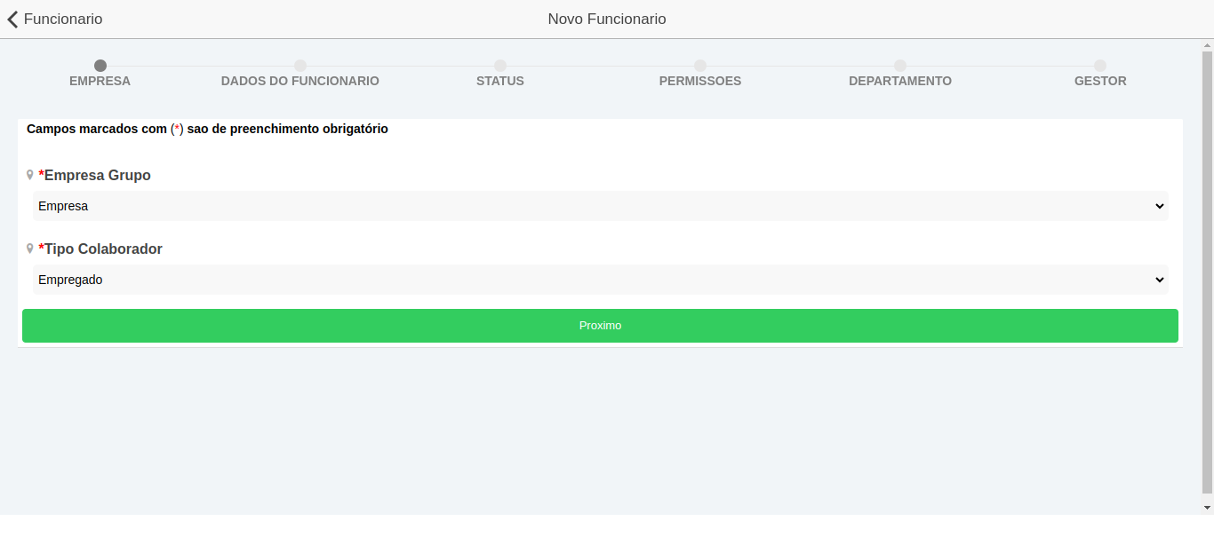 Questionário Empresa