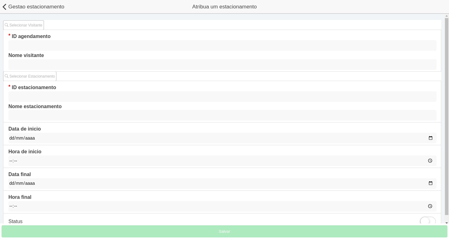 Inserir Dados da Reserva