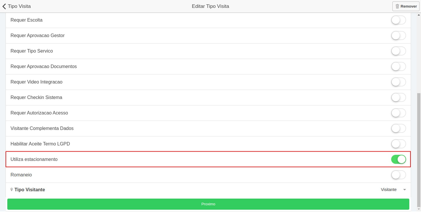 Utiliza Estacionamento